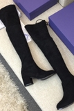 Boot đùi da lộn STUART 7cm