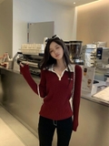 Áo len Miu Miu cổ bẻ 2 màu