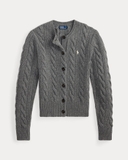 Cardigan RALPH LAUREN vặn thừng khuy sừng 2026