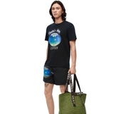 Tshirt Loewe logo tròn họa tiết