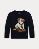 Áo len RALPH LAUREN kid chó quàng khăn