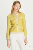 Cardigan Tory Burch hoa tiết viền kem 2 màu