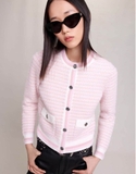 Áo khoác len MAJE hồng CS