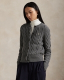 Cardigan RALPH LAUREN vặn thừng khuy sừng 2026