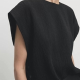 Áo MASSIMO DUTTI đen vai chờm