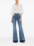 Quần jean ALICE OLIVIA ống vẩy gấu đậm