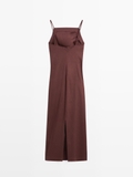Váy 2 dây MASSIMO DUTTI boocdo linen