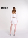 Chân váy MAJE trắng bling