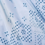 Chân váy SELF PORTRAIT xanh ren dập