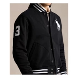 Bomber RALPH LAUREN đen viền trắng