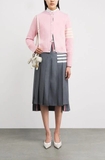 Cardigan THOM BROWNE logo lưng 2 màu