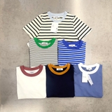 Tshirt COS kẻ viền cổ tay 6 màu