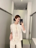 Cardigan COS kem kẻ ô