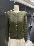 Cardigan RALPH LAUREN khuy trai 3 màu CS
