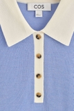 Polo COS xanh cổ trắng