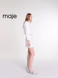Chân váy MAJE trắng bling