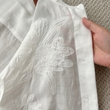 Sơ mi JONATHAN SIMKHAI lụa tơ thêu hoa nổi