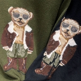 Áo len RALPH LAUREN rêu gấu áo khoác