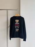Áo len RALPH LAUREN đen gấu hoạ tiết đỏ