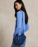 Túi giỏ RALPH LAUREN da lộn