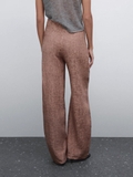 Quần lụa MASSIMO DUTTI nâu loang