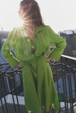 Váy ZARA sơ mi linen túi ngực 3 màu