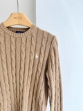 Áo len RALPH LAUREN trơn cổ tròn dài tay 4 màu