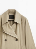 trendcoat MASSIMO DUTTI khaki 2024