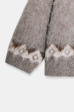 Cardigan ZARA nâu hoạ tiết