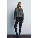 Blazer ZARA kẻ ngắn