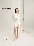Sơ mi SANDRO cổ dựng chun