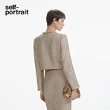 Áo khoác SELF PORTRAIT Tweed nâu