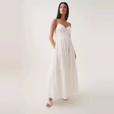 Váy 2 dây AJE maxi trắng