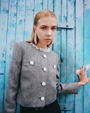 Áo khoác SELF PORTRAIT xương cá cổ đá