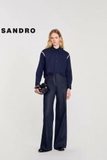 Sơ mi SANDRO navy bling vai ( có set )