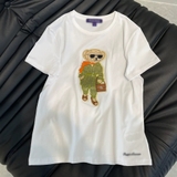 Tshirt RALPH LAUREN trắng gấu rêu