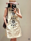 Váy MAX MARA sát nách hoa nổi