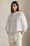 Sơ mi RALPH LAUREN trắng vạt ngực thêu