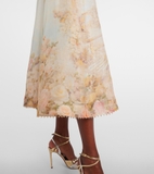 Váy ZIMMERMANN cộc tay cổ cao