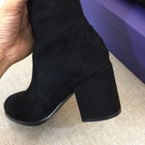Boot đùi da lộn STUART 7cm