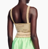 Áo 2 dây SANDRO đá