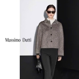 Áo dạ MASSIMO DUTTI nâu cổ bẻ