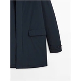 Áo khoác MASSIMO DUTTI navy dáng dài