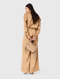 Sơ mi MAJE lụa nâu đính đá (có set)