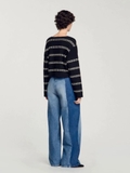 Cardigan SANDRO đen đính cườm