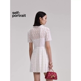 Váy SELF PORTRAIT ren trắng 4 khuy