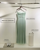 Váy cúp ngực SELF PORTRAIT xanh