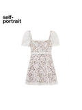 Váy SELF PORTRAIT ren trắng dáng ngắn