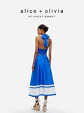 Chân váy ALICE+OLIVIA xanh trắng
