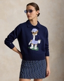 Áo len RALPH LAUREN gấu navy cổ bẻ